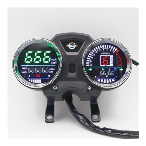 Motorcycle Speedometer 2023 Digital Motorcycle Speedometer Dashboard 1-6Gear for GN125 GN150 125cc 150cc