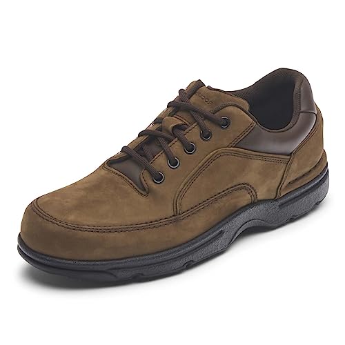 Rockport Men's Eureka Walking Shoe, Chocolate Nubuck, 13 Wide