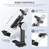 NEEWER Smartphone Tripod Mount Aluminum Alloy, 360° Rotatable Phone Stand Holder Clamp with Cold Shoe and Arca Base Compatible with iPhone 15 Pro Max Galaxy S24 Ultra Pixel & 2.6"-4" Wide Smartphones