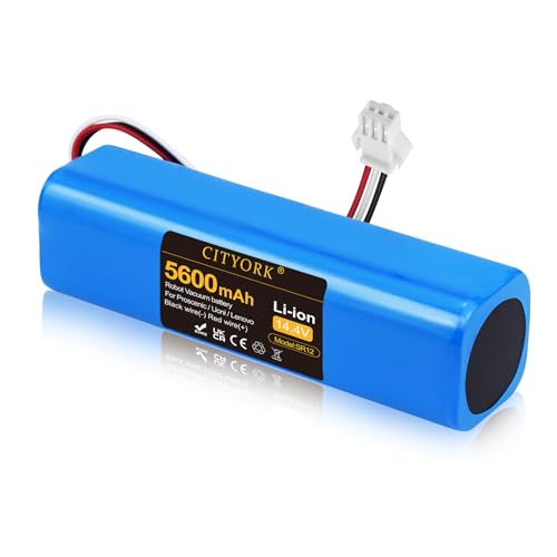 CITYORK 14.4V 5600mAh Battery Compatible with Kyvol Cybovac E31 S31, Coredy L900, Onson J30 Pro, Lydsto R1 R1 Pro, S1, S1 Pro, G2, Lydsto S1 Pro, Lenovo LR1 Vacuum Cleaner