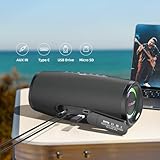 Bluetooth Speaker,Zealot Bluetooth Speaker,Portable Speaker with BassUp Technology,IP67 Waterproof Speaker,Speakers Bluetooth Wireless,20H Playtime,Stereo,EQ,Outddor Speaker for Beach,Camping,Gifts