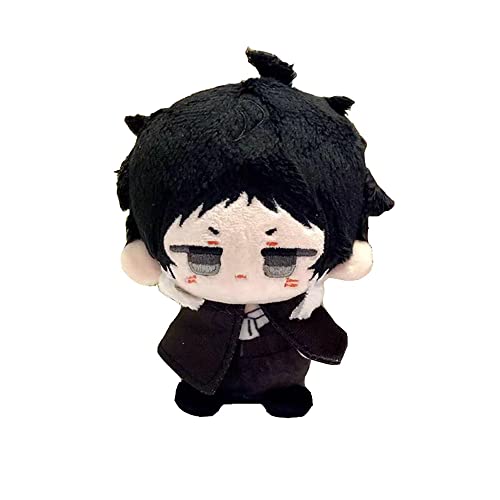 KILA MILA Anime Plush Doll Dazai Osamu Nakahara Chuuya Edogawa Rampo Mini Pendant Keychain Cute Toy Kids Gift（Ryunosuke Akutagawa ）