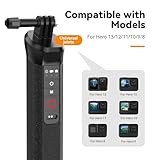 TELESIN°Floating Selfie Stick Hand Grip Waterproof Handle with Bluetooth Remote for GoPro Hero 13 12 11 10 9 8 Handle Mount Accessories for Action Camera