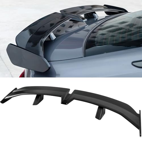 DREAMOTOR 54 Inch Universal Rear Spoiler, PRO Style Car Rear Trunk Spoiler Wing Spoiler Compatible with Mazda Miata RX-7 Chevy Corvette Camaro Nissan Lexus Toyota Honda Civic Ford Mustang Scion