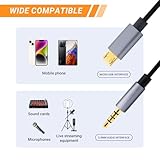 Elecbee Audio Cable 3.5 mm Male Plug to Micro 5 Pin Male Connector 1M