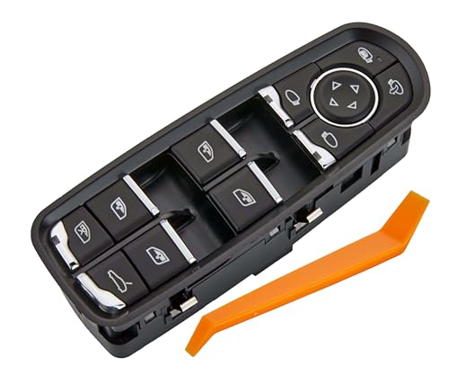 ZAPOSTS Power Window Switch Fits for Porsche Cayenne 2011-2018, Macan 2015-2018, Panamera 2011-2016.Driver Side Control Door vidrios Master Switch Replaces 7PP959858AEDML