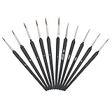 Brush Edge 22×13×2 11Pcs Painting Brush Weasel Hair Stroke Edge Drawing Tool Art Supplies For Watercolor Gouache Oil Painting