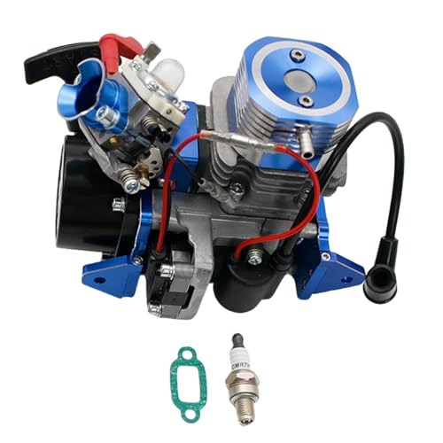 FLMLF CNC 29CC RC Boats (in-line) Engine Fit for Zenoah CY RCMK Marine QJ Gas Engine G290 PUM Parts (Blue)