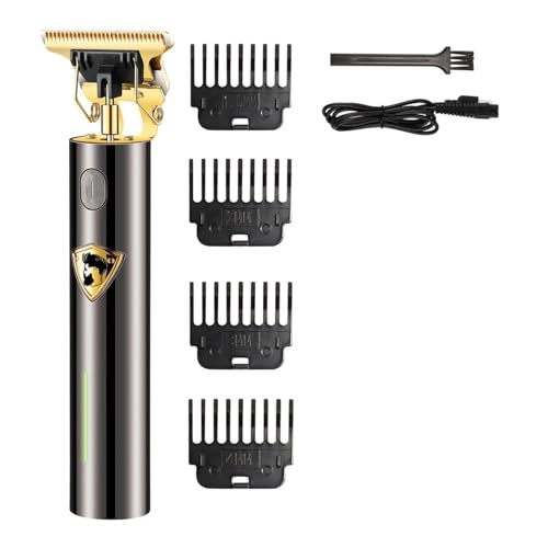 Razors T9 USB Electric Hair Cutting Machine Rechargeable Cut Hair Clipper Man Shaver Trimmer for Men Barber Professional Beard Trimmers(Black)