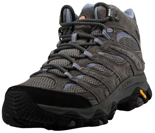 Merrell Women's Moab 3 Mid Waterproof Hiking Boot, Granite, 8.5