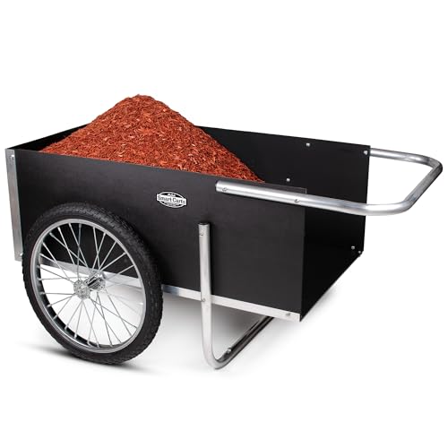 Smart Carts Ultimate Gardener Cart with 7 CF Capacity, Large 20-Inch Flat-Free Wheels for Effortless Maneuverability, and Aluminum Frame That is Strong, Lightweight, and Rustproof