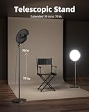 TODI Large Ring Light with 79" Stand, 6500K Full-Screen Selfie Ring Light with Stand and Phone Holder, Professional Big Ring Light for Live Stream, YouTube, TikTok, Makeup, Video, Barber, Photography