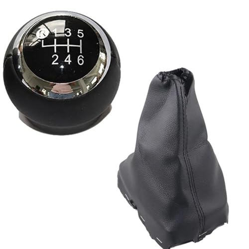 Gear Lever Gear Stick Shift Knob Gearbox Shift Knob Boot for Toyota Corolla E18 E180 2013-2018(Black,6 Speed)