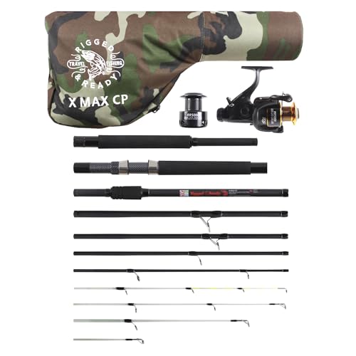 X MAX C-P (CARP-Predator) Fishing Rod, Reel + Case Combination. Bait, Alarm, Spin, Lure, Feeder, Float Rod, Dead Bait Rod. 3 Lengths, 4 Tips, 4 Cast Weights