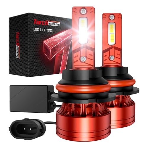 Torchbeam 9004 LED Plug and Play 6500K 60000 Lumens w/Canbus Built-in Error Free (Pack of 2) Fog Light