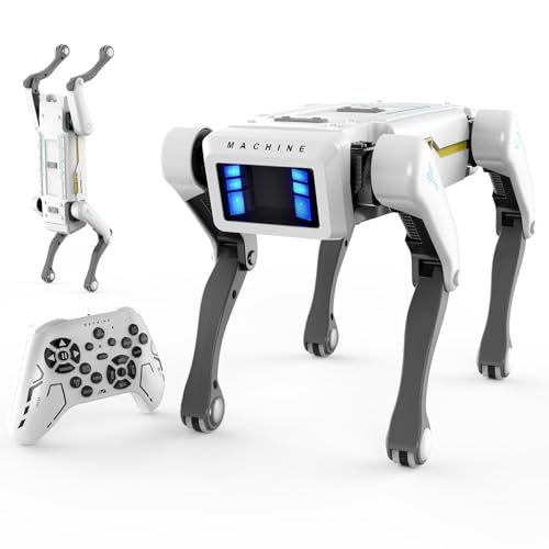 Petma Robot Dog, AI Smart Pet, Will Dance and Kungfu, with APP/Remote Control, Support Action Programming, Ideal Gift for Kids 8-12