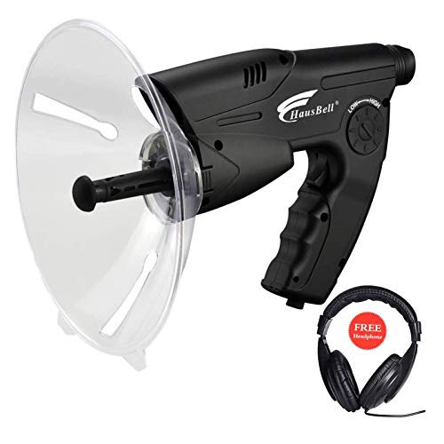 HAUSBELL Parabolic Listening Device for Kids – Bionic Ear Electronic Nature Explorer, 8x Monocular, Adjustable Volume, Includes Headphone, Fun Outdoor Nature Sound Observation Tool, Ideal for Ages 5-9