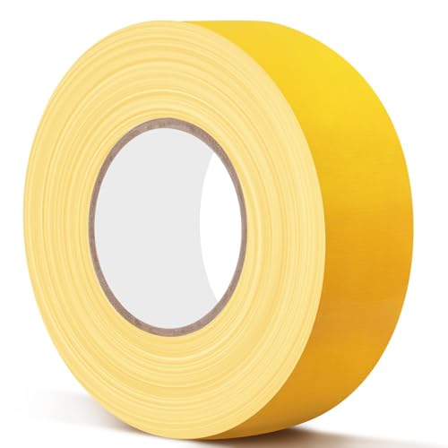 HolderProf Outdoor Pickleball Court Tape, 2in x 230FT - Sports Floor Marking Tape, 2in x 77yd - Pickleball Court Marking Kit| Multipurpose| Ultra Durable & Versatile (Yellow)