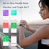 OUKITEL Fitness Tracker- Smartwatch for Men Women with 24 Sport Modes, 1.47" Smart Watch with Heart Rate/Blood Oxygen/Sleep Monitor, Step Counter Fitness Watch with IP68 Waterproof for iOS Android