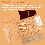 15 Pcs Wood Therapy Massage Tools Set Maderoterapia Kit Therapy Tools for Body Muscle Pain Relief Wooden Body Face Sculpting Tools Wood Roller Massager, Fascia Massage