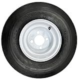 4-Pack 8" 18x8.50-8 18/8.5-8 White Golf Cart Wheels Tires Combo Fits Club Car, Cushman, EZGO, Yamaha