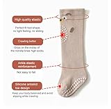 Toddlers Knee High Socks Girl Boy Non Slip with Grips Anti Skid Socks Newborn Infant Indoor Floor Crawling Tube Stockings (as1, age, 0_month, 12_months, S)