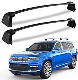 KINGGERI 220lbs Roof Rack Cross Bars Fit for Jeep Grand Cherokee L 2021-2025 & Grand Cherokee 2022 2023 2024 2025, Heavy Duty Aluminum Roof Rails Crossbars Carrier Bag Luggage Rails Kayak Skiboard