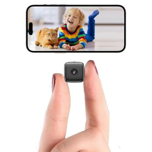 Mini Wireless WIFI Home Security Camera Small Body Indoor Outdoor Security Cam Room Cameras 1080P HD Tiny Micro Camara, Motion Detection Phone Application 2025 New Cat Dog Camera For Home Security Cam