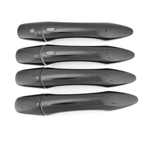 Trim Illusion Snap On Gloss Black Car Door Handle Cover Trim Accessories Compatible with Infiniti QX80 2014-2023 with Smart Key, DH6311BLK
