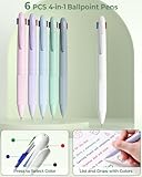 Four Candies 56 PCS Aesthetic School Supplies with Large Pencil Case, 6 Colored Ballpoint Pens, 12 Pastel Highlighters, 5 Black Ink Gel Pens, 9 Mechanical Pencils 0.5-2.0mm Student Essentials (Green)