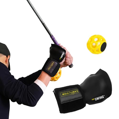 BUDDHI Golf Swing Trainer Ball - Golf Training Aid Posture Correction & Wrist Training Aid, Golf Grip Trainer for Practice, Golf Training Equipment (Yellow)