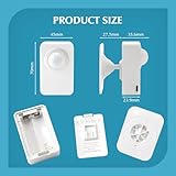 eMylo WiFi Smart Motion Sensor, PIR Motion Detector, Infrared Sensor with APP Real-time Push, 128° Detection Range, USB & Battery Dual Power Supply, Compatible with Smart Devices for Smart Linkage