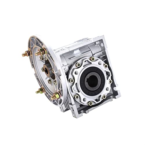 WUDOLI Speed Box RV50 Worm Gearbox Worm Reducer, NMRV050 11mm 14mm 19mm Input Shaft 90 Degree Speed Reducer, 5:1-100 :1 Gear Ratio Reducer Gearhead (Size : Ratio 100 to 1, Color : Flange 71B14)
