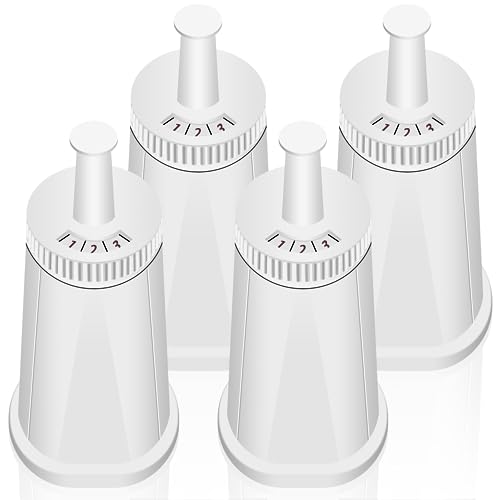 4 Pack Replacement Water Filter for Breville Espresso Machine Barista Touch Bes880, Barista Pro BES878, Oracle Touch BES990, Oracle BES980, Dual Boiler BES920 Bambino ClaroSwiss Sage by Funmit