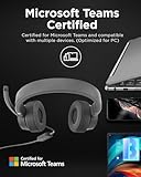 Lenovo Go Wired ANC Headset - USB-C Headphones - Active Noise Cancelling - Rotatable Boom Mic - Certified for Microsoft Teams, Iron Grey, Large