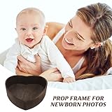 SAFIGLE 1pc Heart Shaped Photography Props Photo Newborn Photo Props Kids Infant Baby Posing Case Heart Shaped Baby Basket Photographer Wood Simple Child Baby Clothes