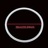 LDEXIN Silicone Sealing Ring Electric Pressure Cooker Pot Rubber Gasket Replacement, 10.24" / 26cm