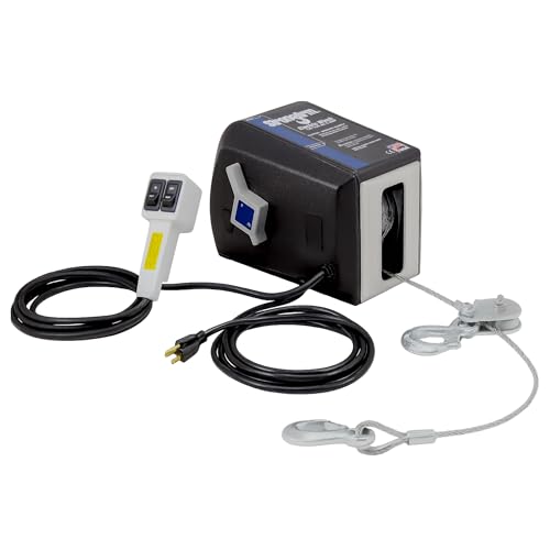 Dutton-Lainson Company - StrongArm (SA12015AC) 120V AC Electric Winch with Remote Control - 2,700 lb. Single-Line Capacity, 4,000 lb. Double-Line Capacity, 50' Galvanized Aircraft Cable - Made in USA
