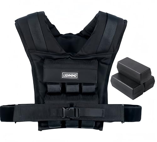 Men's Weighted Vests for Men Women, Slim Design 18lb 28lb 35lb Weighted Workout Vests With Adjustable Iron Weights, Heavy Duty Weighted Vest for Women Running Functional Fraining Machine washable (28, LB)
