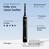 Oral-B Pro 5000 Smartseries Power Rechargeable Electric Toothbrush with Bluetooth Connectivity, Black Edition