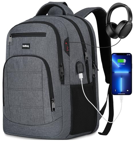 kadilong School Backpacks for Men Teen Boys,Laptop Backpack Schoolbag College Bookbag Back Pack Computer Bag for Work Business Middle High School with USB Port