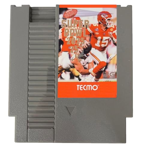 Seal-A-Deal Tecmo Super Bowls 2025 72 Pins 8 Bit Game Cartridge Reproduction (Gray)