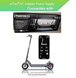 eeTao 42V AC/DC Adapter Replacement Charger Compatible with Phantomgogo A9 A8 Phantom GO A9 Foldable Electric Scooter 350W Motor 36V 10.4Ah Lithium-ion Battery 42VDC 1.5-2A Power Supply Cord Cable