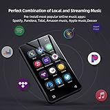 MP3 Player with Bluetooth and WiFi,MP3 Player with Spotify,Spotify Kids,Audible,Pandora,Amazon Music,4" Music Player MP4 Up to 1TB(80GB,Black)