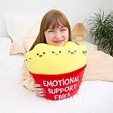 WHAT DO YOU MEME? Emotional Support Mochi Fries by Emotional Support Plushies — Soft Body Pillow, Cute Room Decor, Funny Gifts