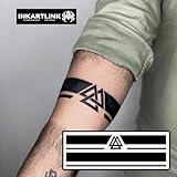 INKARTLINK semi-permanent temporary tattoos, realistic arm tattoos, waterproof and non-reflective, exquisite packaging, unique design (Armband 4)