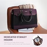 LOVEVOOK Laptop Tote Bag for Women,Leather Work Bag, Waterproof Business Teacher Bag,Large Computer Handbag Purse Briefcase,Office Gifts for Women