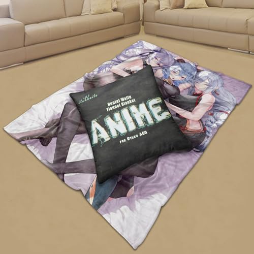 itakkaito Anime Boobs,Naked Anime Girl,Ecchi Waifu,Hot Girls,Sexy Anime Girls,Nude Anime Girl Gnyu&Keqing&Shenhe,Uncensored Blanket for The Couch Bed | Fluffy Comfy Warm Throws | Otaku Gift, 40x50in
