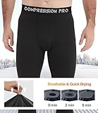 Dalavch 4 Pack Men Thermal Compression Pants,Fleece Lined Heated Leggings for Cold Weather Sports Athletic Winter Baselayer 2 Black 1 Gray 1 Blue X-Large