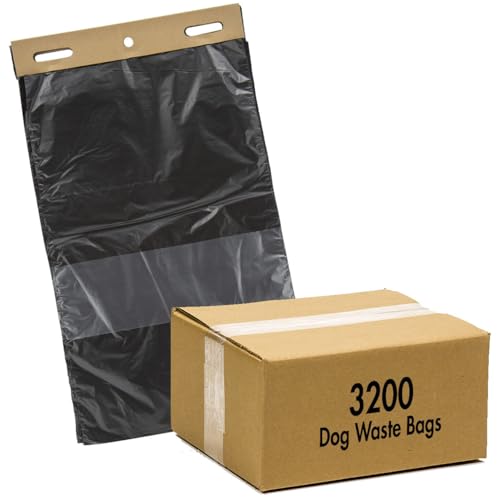 Zero Waste USA® 3,200 Commercial ONEpul® dog waste header bags - 30% larger than standard roll bags - (32 headers of 100 bags = 3,200 bags)